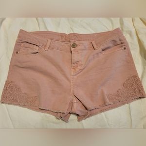 Rue 21 rose color shorts size 13/14